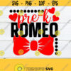 Pre K Romeo Cute Valentines Day Preschool Romeo Little Boy Valentines Day Printable Vector Image Cut File Iron On SVG Cricut Design 1181