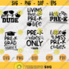Pre K SVG Bundle Pack 6 Svg Files for Cricut Vector Prek School Day Cut Files Instant Download Cameo Dxf Eps Png Pdf Iron On Shirt 2 Design 195.jpg