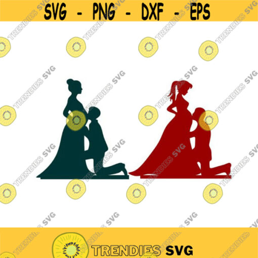Pregnant newborn Baby Cuttable Design Pack SVG PNG DXF eps Designs Cameo File Silhouette Design 873