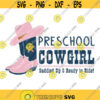 Preschool Cowgirl SVG Cute Young Girl Svg Back to School Girl SVG Cowboy Hat SVG Back to School Girl Cut File Cowboy Boots Svg Design 41.jpg