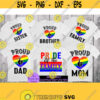 Pride Family. Pride svg. Matching family pride. Lgbtq. Lgbt. Family support. Matching pride family. Design 423