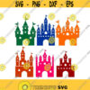 Princess Castle Cuttable Design SVG PNG DXF eps Designs Cameo File Silhouette Design 1013