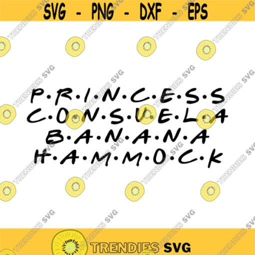 Princess Consuela Banana Hammock to You Decal Files cut files for cricut svg png dxf Design 532