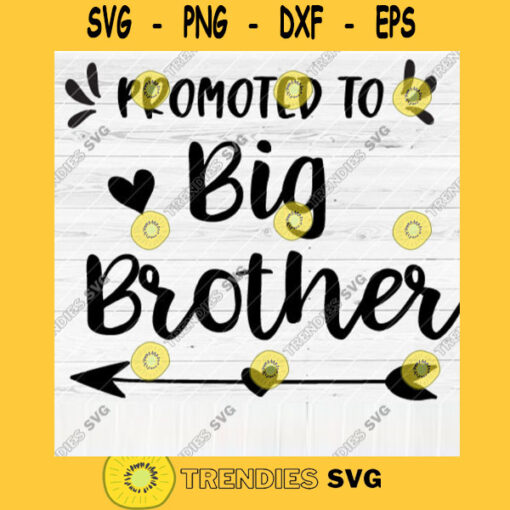 Promoted To Big Brother SVG Soon To Be Gift Vector SVG Design for Cutting Machine Cut Files for Cricut Silhouette Png Eps Dxf SVG