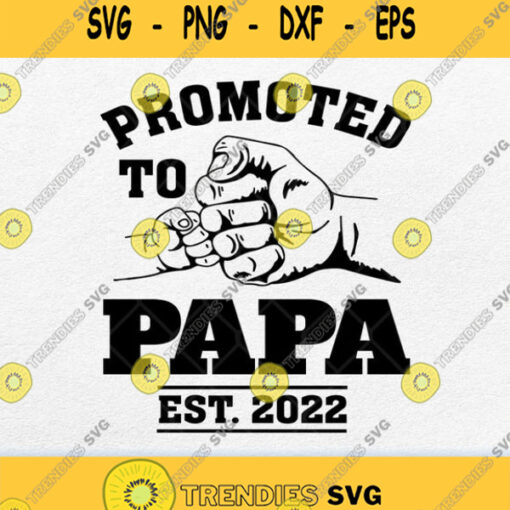 Promoted To Papa 2022 Svg Png