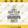 Promoted to Grandpa 2021 Pregnancy Announcement shirt svg I cant keep calm Future Grandpa svg grandpa 2021 Design 617