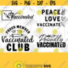 Proudly vaccinated bundle SVG PNG Files for cutting machines digital clipart vaccine Sublimation Downloads Cricut Cut Files SVG Design 197