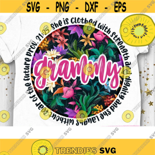 Proverbs Grammy PNG Grammy Sublimation Floral Grandma Mothers Day Png Blessed Grandma Png Grammy Print File Design 480 .jpg