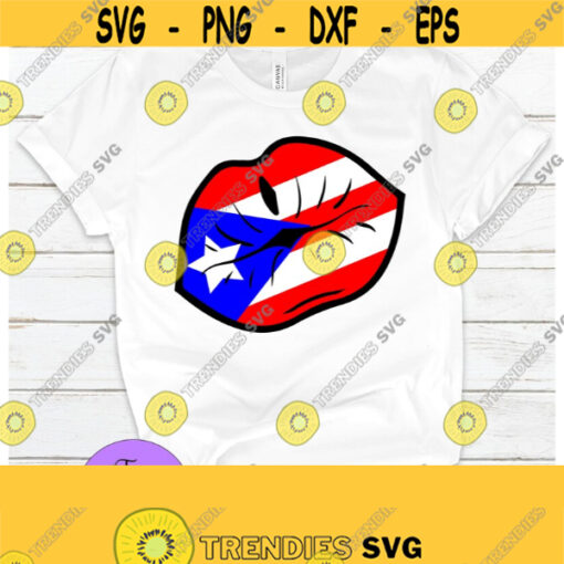 Puerto Rican lips. Lips and Puerto Rican Flag. Sexy Puerto Rican.Puerto Rican Kiss. Puerto Rican Pride. Digital image. Design 833