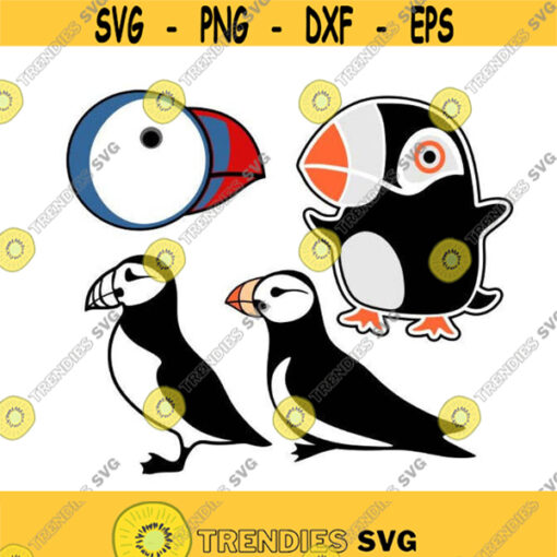 Puffin Bird Cuttable Design SVG PNG DXF eps Designs Cameo File Silhouette Design 325
