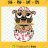 Pug Dog In Easter Egg Happy Cute SVG PNG DXF EPS 1