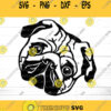 Pug SVG Dog Svg Cute Pug Svg Cute dog SVG Dog Head Svg Cut File Pug Svg Cut File Dog sublimation Pug Clipart Dog head dxf file
