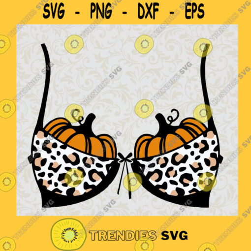 Pumpkin Bra Svg Pumpkin Boobs Svg Funny Halloween Bra Svg