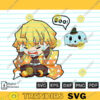 Pumpkin Chibi Boo SVG PNG Graphic Slayer Arts Demon Anime Cute Girl Custom File Printable File for Cricut Silhouette
