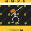 Pumpkin Dabbing skeleton SVG dabbing skeleton svg halloween skeleton svg Halloween Svg CriCut Files svg jpg png dxf Silhouette cameo Design 161