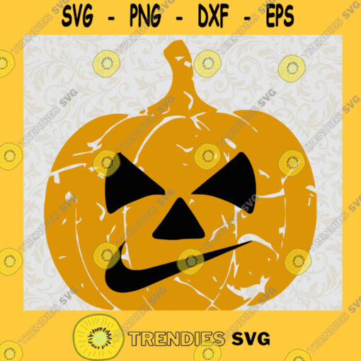 Pumpkin Face Nike SVG Pumpkin Halloween SVG Gifts Halloween 2021