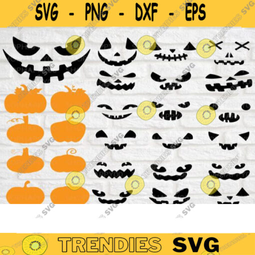Pumpkin Face SVG Bundle Jack O Lantern Faces Fall Autumn Pumpkin Svg Files For Cricut Pumpkin Clipart Digital Download 432 copy