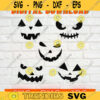 Pumpkin Face SVG Digital Download Clipart Jack O Lantern SVG Halloween Funny Svg File Cricut Png Jpg Silhouette Instant Download 489