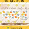 Pumpkin Libbey Can Glass Wrap svg DIY for Libbey Can Shaped Beer Glass 16 oz cut file for Cricut and Silhouette Instant Download Design 259