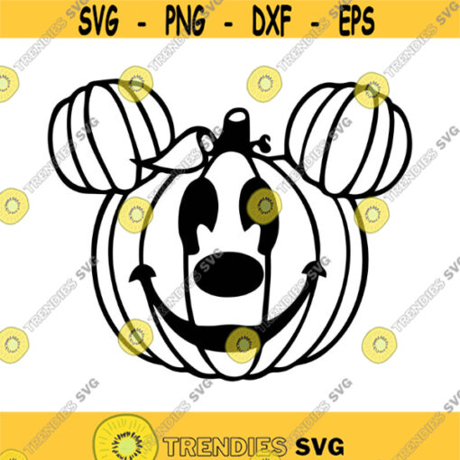 Pumpkin Mickey Decal Files cut files for cricut svg png dxf Design 226