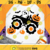 Pumpkin Monster Truck Svg Boys Halloween Svg Ghost Svg Dxf Eps Png Kids Clipart Fall Cut Files Boy Shirt Design Silhouette Cricut Design 418 .jpg