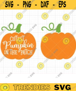Pumpkin Svg Dxf Files For Cricut Silhouette Cute Pumpkin Patch Cutest Pumpkin In The Patch Svg Dxf Thanksgiving Halloween Pumpkin Svg Dxf