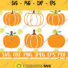 Pumpkin SVG Pumpkin Bundle Svg Fall Pumpkin SvgSilhouette CameoCricut Cutting Files Svg FilesPumpkin clipart Pumpkin set svgDXF EPS