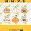 Pumpkin Svg File Pumpkin Clipart Pumpkin Monogram Frame Svg Sayings Silhouette Cameo Fall Svg Cutting FileDesign 454