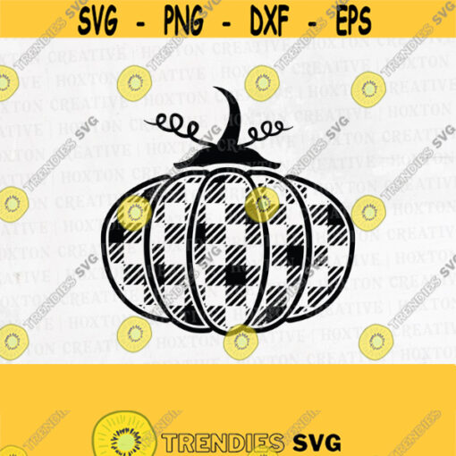 Pumpkin Svg Halloween Svg Buffalo Plaid Pumpkin Svg Thanksgiving Svg Autumn Svg Fall Svg Designs Cutting FileDesign 444