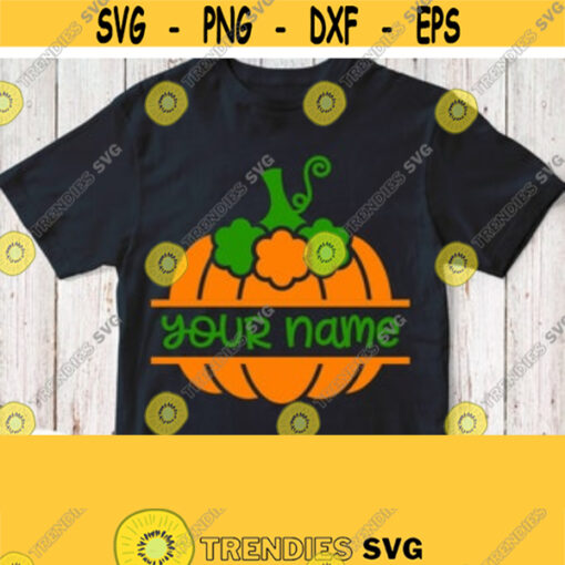 Pumpkin Svg Pumpkin Shirt Svg Cut File PUMPKIN Name Frame Halloween Thanksgiving Day Autumn Fall Design Cricut Silhouette Dxf Image Design 59