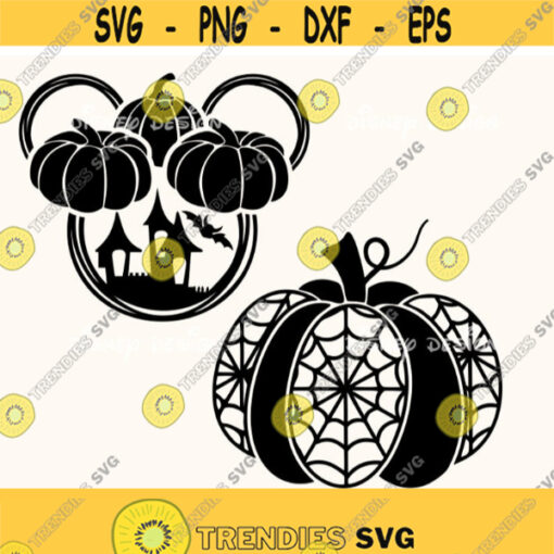 Pumpkin SvgPumpkin Mickey SvgHalloween Disney SvgPumpkinHalloween SvgDisney Svg Cricut Silhouette Cut File Png SVG Dxf Eps Design 214