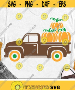 Pumpkin Truck Svg, Fall Old Truck Svg Dxf Eps Png, Fall Sign Cut Files, Harvest, Thanksgiving Svg, Autumn Farmhouse Svg, Silhouette, Cricut Design -1290