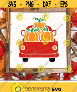Pumpkin Truck Svg, Fall Truck Svg, Thanksgiving Cut Files, Old Truck Back Svg Dxf Eps Png, Halloween Clipart, Harvest Svg, Silhouette Cricut Design -1984