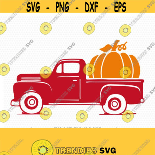 Pumpkin Truck svg Fall Truck svg Vintage Truck svg Harvest Halloween Thanksgiving Truck svg CriCut svg jpg png dxf Silhouette cameo Design 315