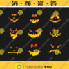 Pumpkin faces SVG Pumpkin Face SVG Bundle Fall faces svg Cut Files Vectors Silhouettes PNG Clip Arts Prints Instant Download Design 26