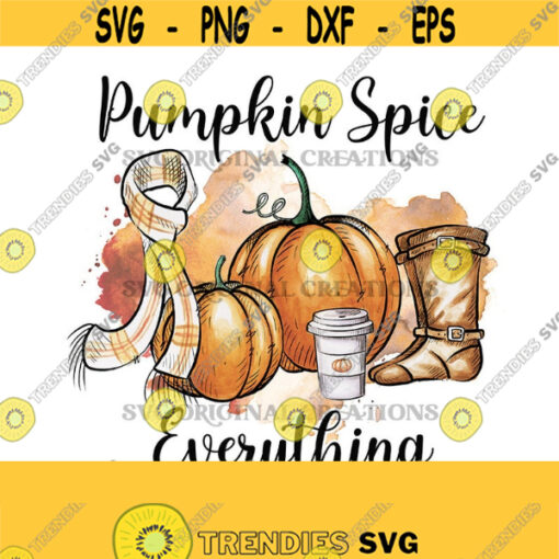 Pumpkin spice everything Fall Sublimation Fall png Pumpkins png Autumn designs Sublimation Design Digital Download PNG Design 733