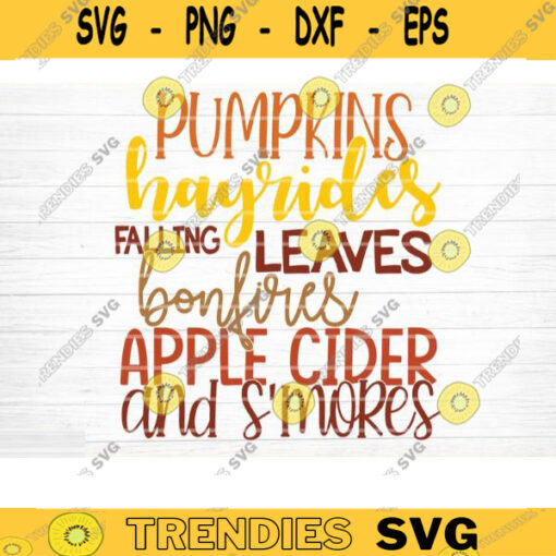 Pumpking And SMores SVG Cut File Vector Printable Clipart Cut File Fall Quote Thanksgiving Quote Autumn Quote Bundle Design 1268 copy