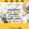 Pumpkins Fall Leaves Hoodies Svg Retro Svg Cut File Fall Autumn Svg Files Womens Shirt Design Thanksgiving SvgPngEpsDxfPdf Vector Design 1069