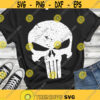 Punisher Skull SVG Distress Skull SVG Halloween SVG Cricut svg