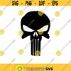Punisher Skull SVG. Punisher Skull Cut File. Skull Punisher Cricut. Skull Punisher PNG. Punisher Skull Silhouette. Skull Clipart. Outline.