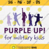 Purple Up For Military Child Svg Png Dxf Eps