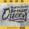 Quarantined Birthday Queen Svg Birthday partyQuarantine 2020Quarantined Birthday filefile for cutprintable shirtfunny saying Birthday Design 276 copy