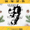 Queen Band Svg Queen Forever Svg Queen Band All Signatures Svg Music Lover Rock Band Svg