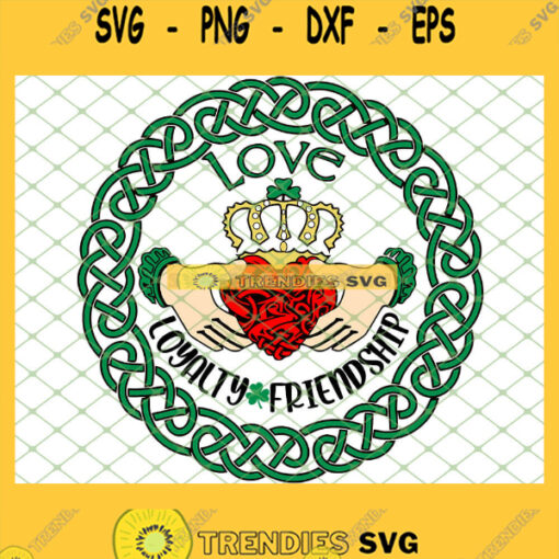 Queen Love Loyalty Friendship Irish Claddagh SVG PNG DXF EPS 1