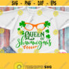 Queen Of Shenanigans Svg Girl Patricks Day Shirt Svg Female Woman Mom Design for Cricut Silhouette Dxf Png Heat Press Iron on File Design 799