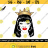 Queen SVG Woman SVG Queen Crown Svg Afro SVG Black Woman Svg Afro Woman Svg Black Queen Svg Black Girl Magic Svg Silhouette Cricut Design 242