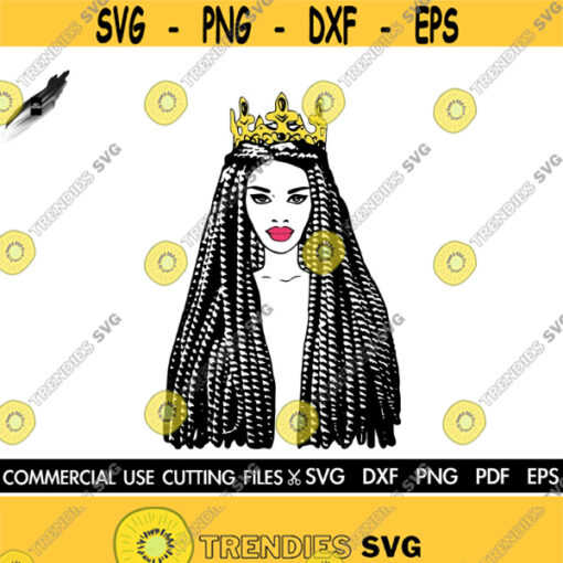 Queen Svg Afro SVG Natural Hair Svg Black Woman SVG Black History Month SVG Woman Svg Afro Woman Svg Black Queen Svg Cut File Design 234