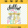 Rabbits In Love Chillin With My Peeps Easter Day SVG PNG DXF EPS 1