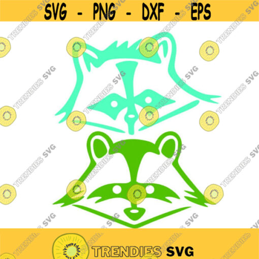 Raccoon Face Animal Cuttable Design SVG PNG DXF eps Designs Cameo File Silhouette Design 820