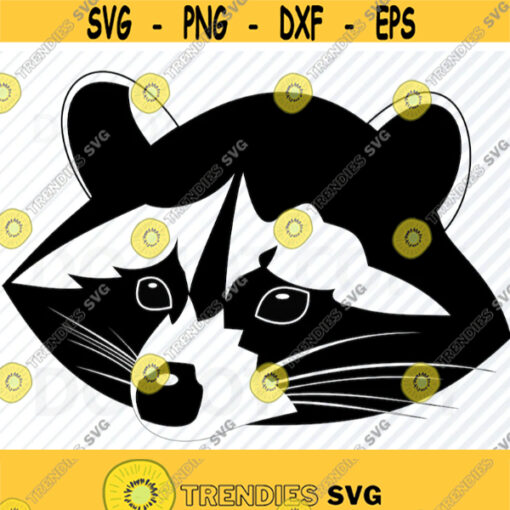 Raccoon Face SVG File for Cricut Silhouette Racoon Vector Image Woodland raccoon Eps Raccoon Png Dxf cnc file Raccoon head svg Design 74